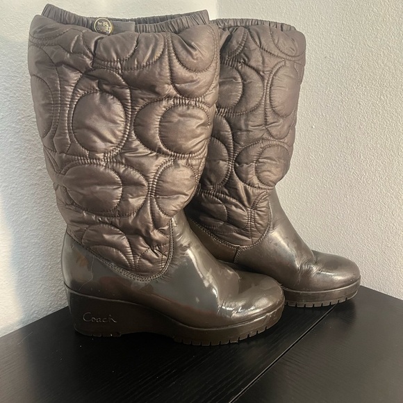 Coach Cantina Brown Winter Boots - Picture 7 of 7